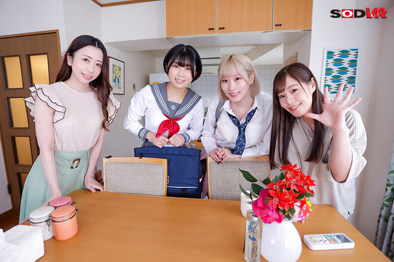 【VR】夢のマイホームで2人きりの同棲生活を始めるはずが彼女の妹たち(妹×3)がいきなり押し寄せて来た!妹たちの誘惑に負けて彼女に内緒で大乱交ハーレム 画像3