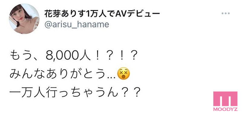 着エロイメージアイドルの大胆宣言! SNSフォロワー一万人でAVデビュー!! AV出演宣言からセックス解禁までの約180日間の全記録!! 花芽ありす 画像1